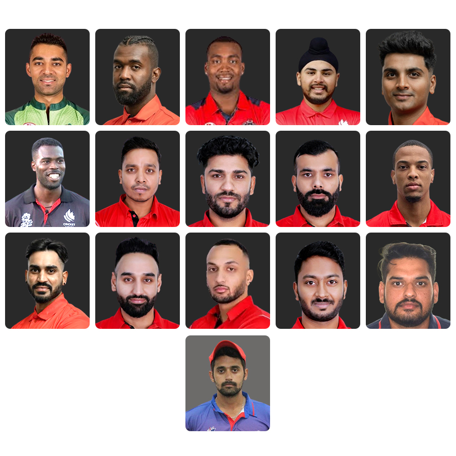 ICC T20 World Cup 2024 CANADA squad