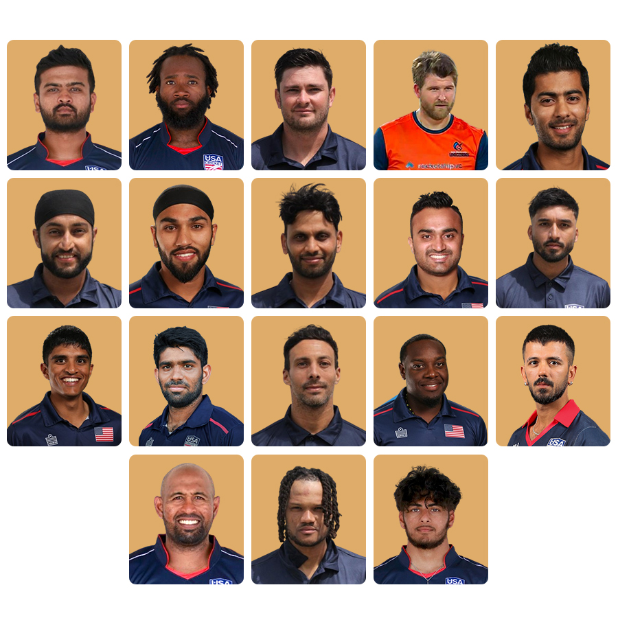 ICC T20 World Cup 2024 USA squad