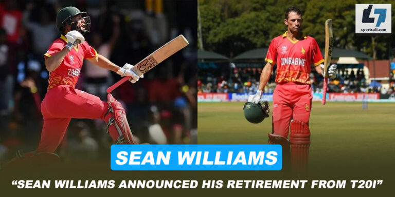 Sean Williams: Zimbabwe’s Dependable 37-year All-Rounder, announced his from T20I cricket | Catch his career, and records at sprotsall.com